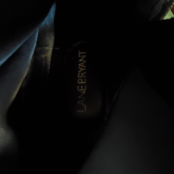 Lane Bryant Velvet Ankle Boots in Deep Blue Size 10W. - Picture 7 of 8